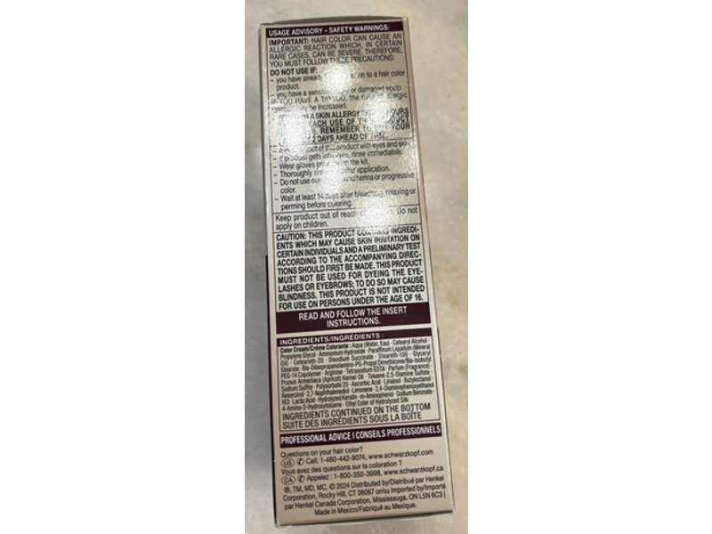 Schwarzkopf Keratin Blonde Permanent Hair Color, 11.4 Hi-Lift Pearl Blonde, 7.1 fl oz