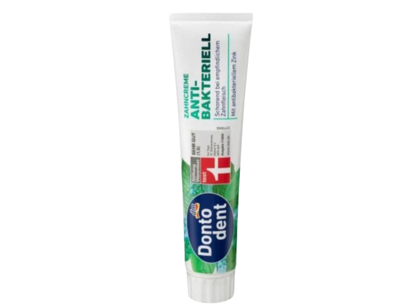 Dm Dontodent Anti-Bacterial Toothpaste, Mint, 125 mL, Pack Of 3