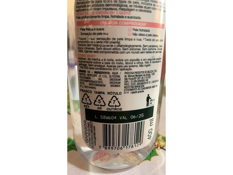 Garnier SkinActive Micellar Water All in 1, 400 mL