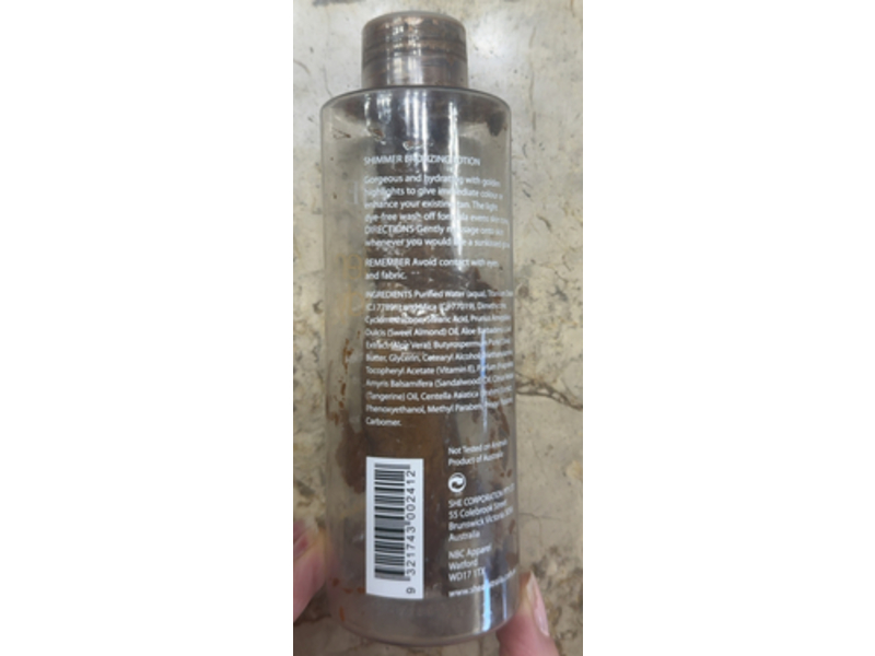 Om She Golden Body Shimmering Bronzing Lotion, 7.0 fl oz/200 mL