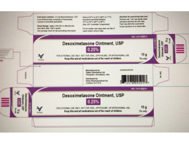 Desoximetasone Ointment, USP, 0.25%, 15 g, Viona (RX)