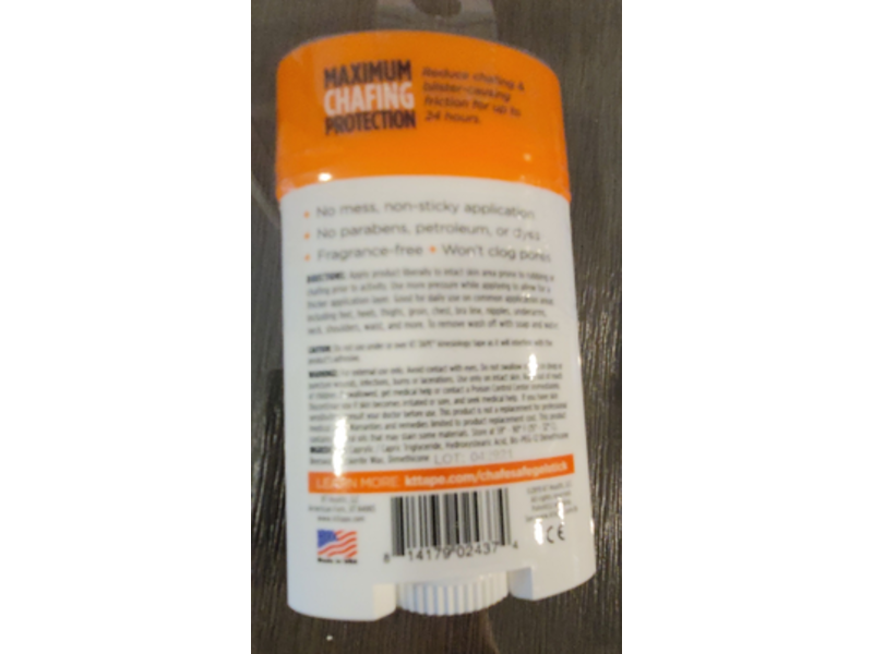 Kt Tape Kt Performance+ Chafe Safe Gel Stick, 1.75 oz/49 g