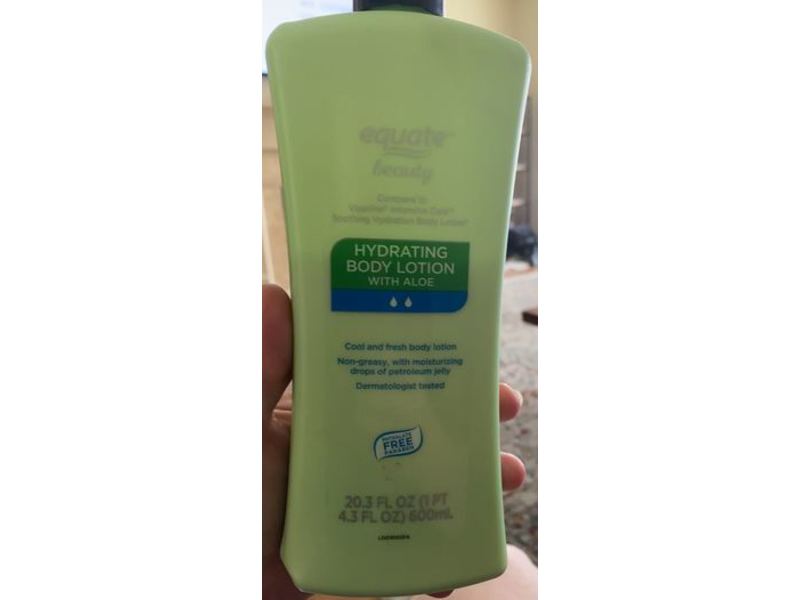 Equate Beauty Hydrating Body Lotion, Aloe, 20.3 fl oz/600 mL
