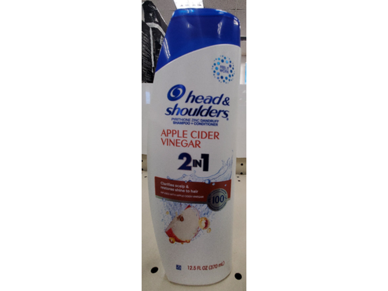 Head & Shoulders 2 In1 Dandruff Shampoo & Conditioner, Apple Cider Vinegar,12.5 fl oz/370 mL