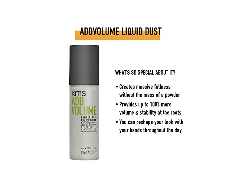 KMS Add Volume Liquid Dust Volumizing powder, 1.7 fl oz/50 mL