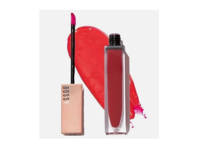 Bossy Cosmetics Lip Plumping Gloss, Fiesty, 0.2 fl oz/6.2 mL