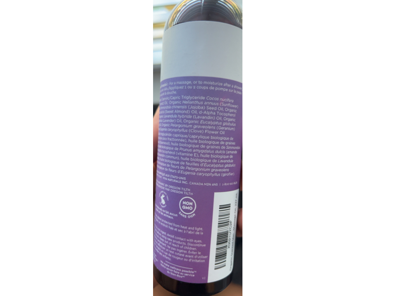 Viva Naturals Organic Massage Oil, 8 fl oz/237 mL