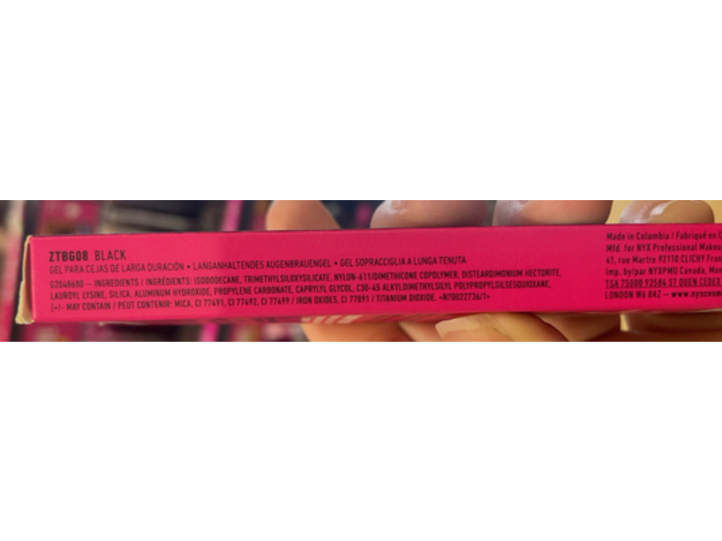 NYX Professional Makeup Zero To Brow Gel, Black, 0.06 fl oz/0.2 mL