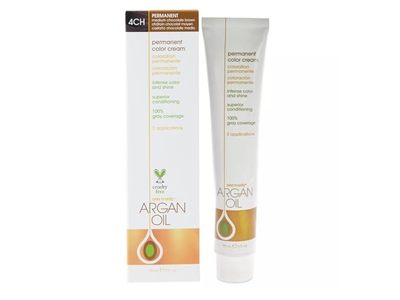 One 'n Only Permanent Color Cream, 4CH Medium Chocolate Brown, 3 fl oz/90 mL