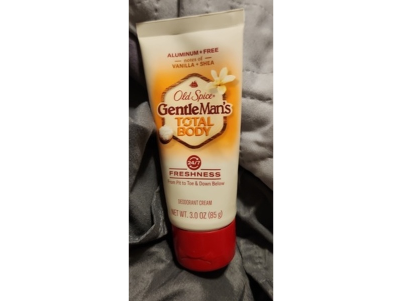 Old Spice Total Freshness Body Deodorant, Vanilla + Shea, 3.o oz/85 g