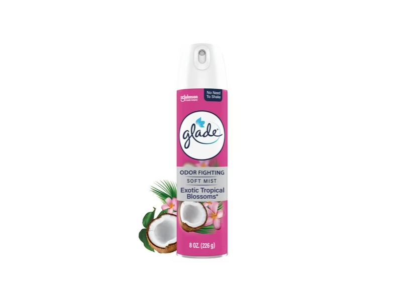 Sc Jhonson Glade Odor Fighting Soft Mist Air Freshener, Exotic Tropical Blossom, 8 oz/226 g