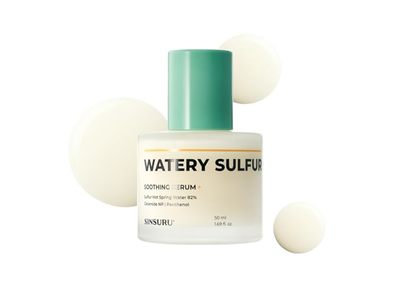 Sinsuru Watery Sulfur Soothing Serum, 1.69 fl oz/50 mL