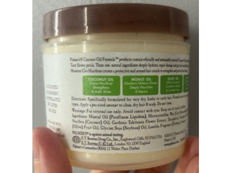 Palmer's Coconut Oil Formula Moisture Gro Hairdress, Vitamin E, 5.25 oz/150 g, Pack Of 10