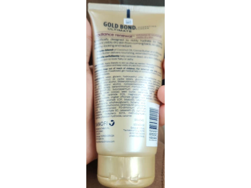 Gold Bond Radiance Renewal Cream Oil, 5.5. oz/155 g, Pack Of 2