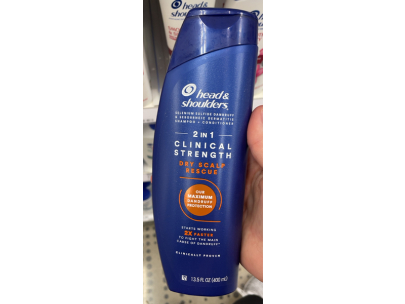 Head & Shoulders 2-In-1 Dry Scalp Rescue Shampoo + Conditioner, 13.5 fl oz/400 mL