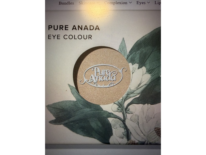 Pure Anada Eye Shadows, Demi-Matte Starlight White, 3 g