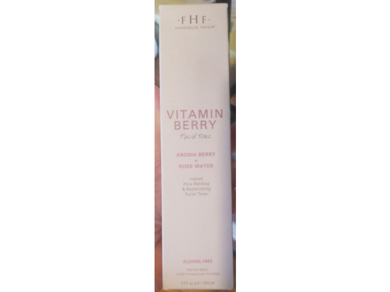 Farm House Fresh Facial Tonic, Vitamin Berry, 3.5 fl oz/103.5 mL