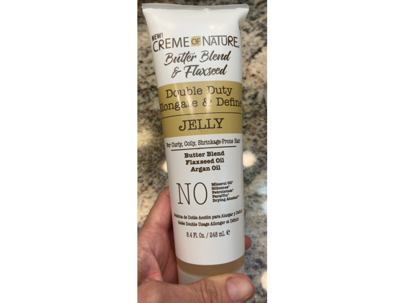 Creme Of Nature Double Duty Elongate & Define Jelly, Butter Blend & Flaxseed, 8.45 fl oz/248 mL