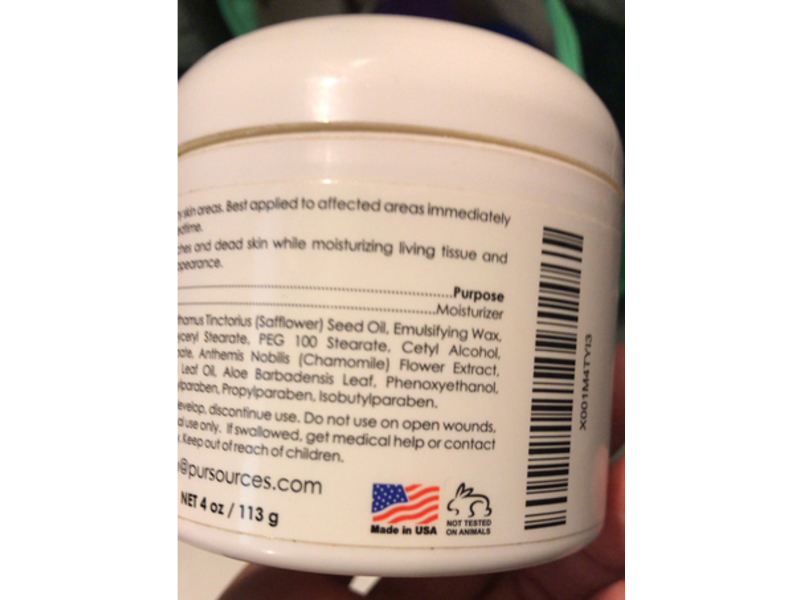 Pursources Urea 40% Cream, Tea Tree Oil, Aloe Vera, Chamomile, 4 oz/113 g