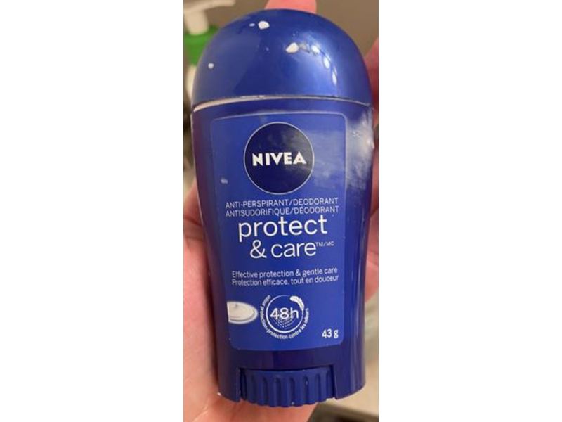 Nivea Anti-Perspirant Deodorant, Protect & Care, 43 g