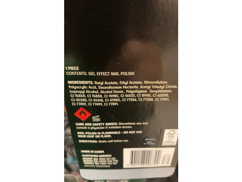 Oxx Cosmetics Gel Effect Nail Polish, Baby Blue