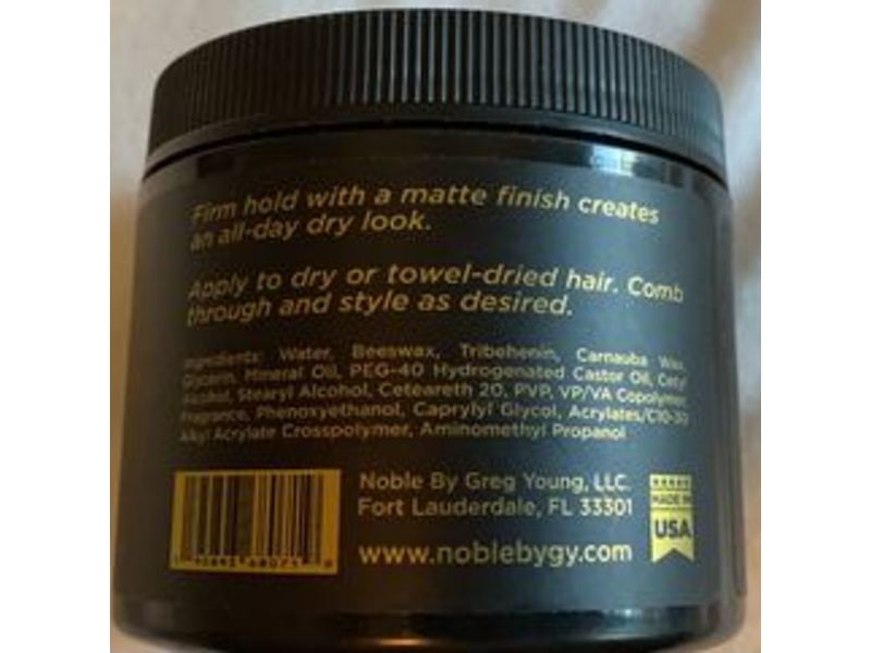 Noble By Greg Young Matte Paste, 3.4 oz/96 mL