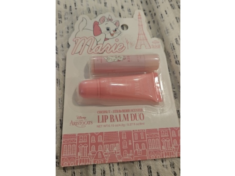 Marie The Disney Aristocats Lip Balm Duo, Coconut + Strawberry Scented, 0.27 fl oz/8 mL