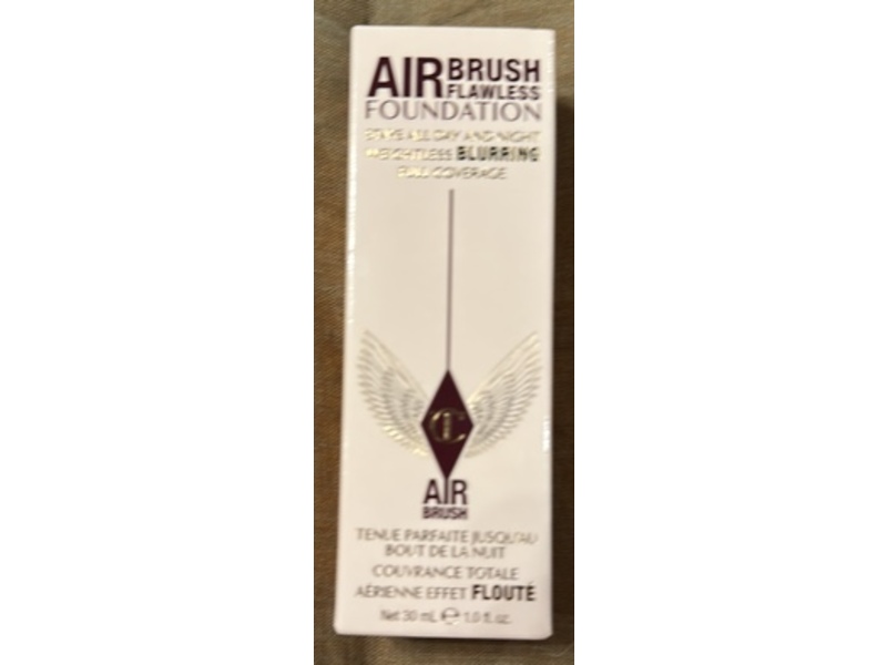 Charlotte Tilbury Airbrush Flawless Foundation, 4 Neutral, 1 fl oz/30 mL