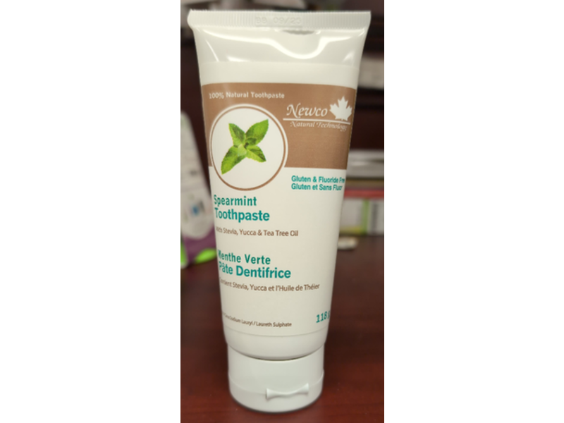 Newco Natural Toothpaste, Spearmint, 118 mL