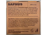 SAPHUS Citrus & Orange Shampoo Bar for Curly Hair, 3 fl oz/85 g - Image 4