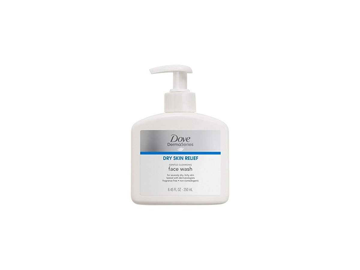 Dove DermaSeries Dry Skin Relief Gentle Cleansing Face Wash, 8.45 fl oz