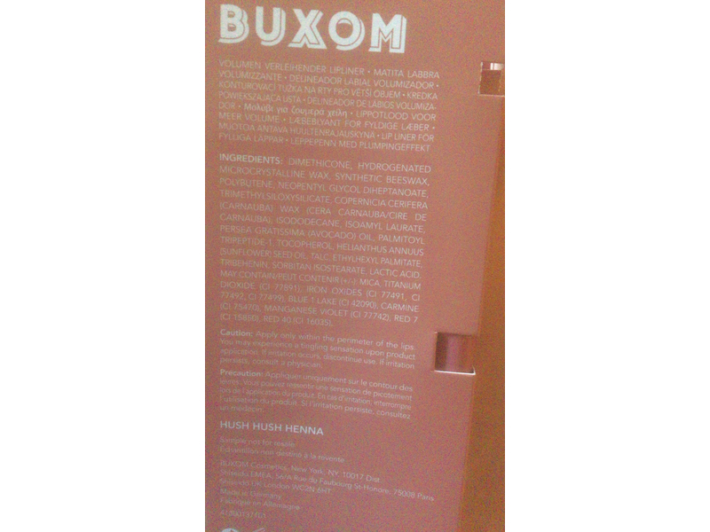 Buxom Power Line Plumping Lip Liner, Hush Hush Henna, 0.005 oz/0.15 g