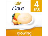 Dove Glowing Moisturizing Cream Beauty Bar, Mango Butter & Almond Butter, 3.75 oz/106 g, Pack Of 4 - thumbnail 1