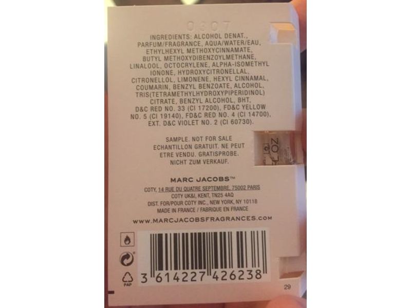 Marc Jacobs Spray, Perfect, 0.04 fl oz/1.2 mL