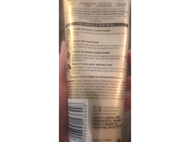 Pantene Pro-V Repair & Protect Miracle Serum Conditioner, Collagen Peptide, 220 mL