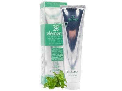 Elementa Silver Nano Toothgel, Winter Mint, 4 oz/120 g