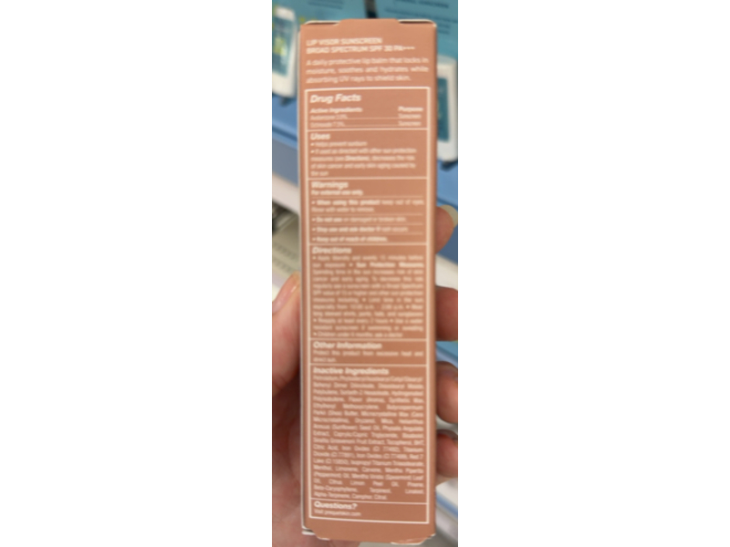 Prequel Lip Visor Sunscreen, Nude, SPF 30 PA+++, 0.34 fl oz/10 mL