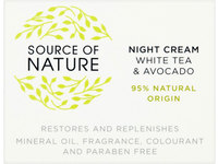 Source of Nature Night Cream White Tea & Avocado, 50 mL - Image 2