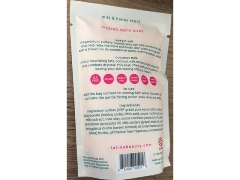 Latika Beauty Fizzing Bath Soak, I Heart Me, 4 fl oz/114 g, Pack Of 3