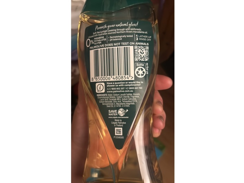 Palmolive Luminous Oils Body Wash, Northern Rivers Macadamia Oil & Peony, 400 mL