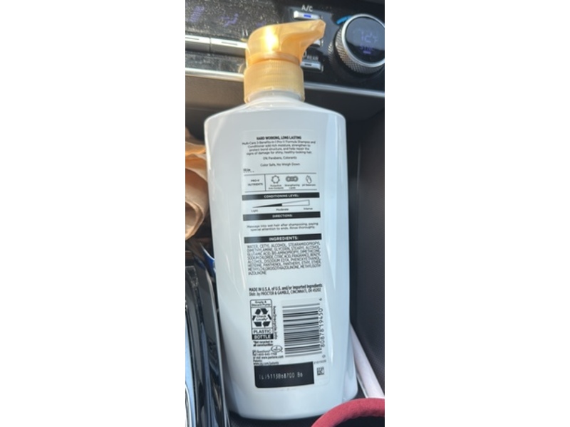 Pantene Pro-V 3 In 1 Multi-Care Conditioner, 15.2 fl oz/452 mL