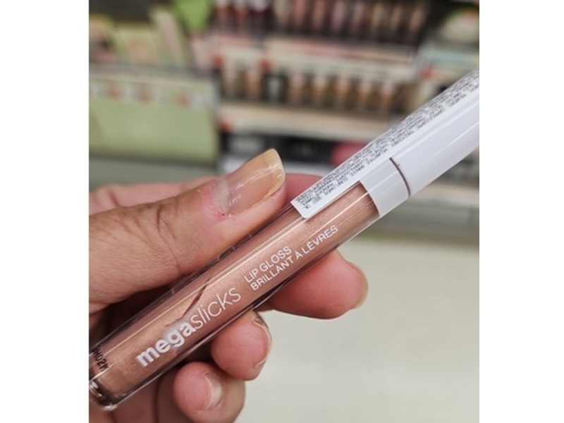 Wet n Wild Mega Slicks Lip Gloss, Pink Champagne Please, 0.6 oz