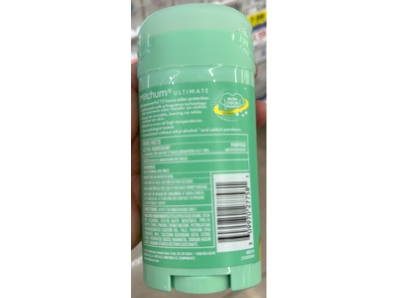 Mitchum Ultimate 72H Odor Protection Antiperspirant & Deodorant, Pure Fresh, 2.7 oz/76 g