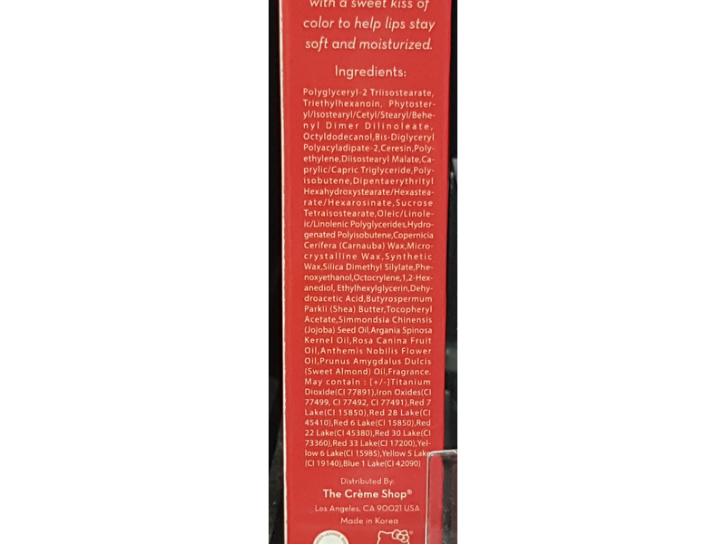 The Creme Shop x Hello Kitty Hello Lippy Tinted Moisturizing Lip Balm, Strawberry Sweetheart