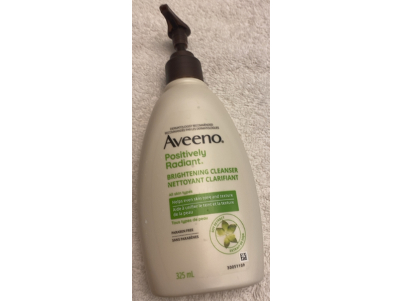 Aveeno Positively Radiant Brightening Cleanser, 325 mL