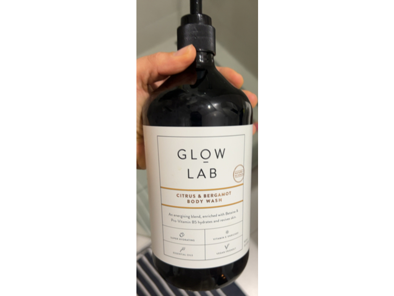 Glow Lab Body Wash, Citrus and Bergamot, 400 mL
