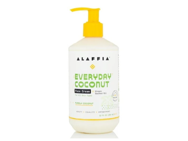 Alaffia Everyday Coconut Face Cream, Purely Coconut, 12 fl oz/354 mL