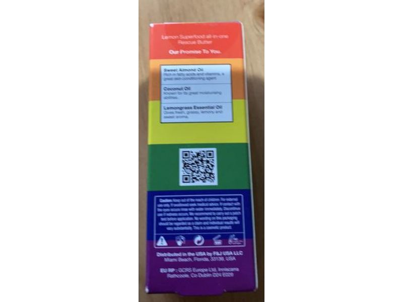 Dr Botanicals Lm Superfood All-In-One Rescue Butter, Lemon, Pride Edition, 1.69 fl oz/50 mL