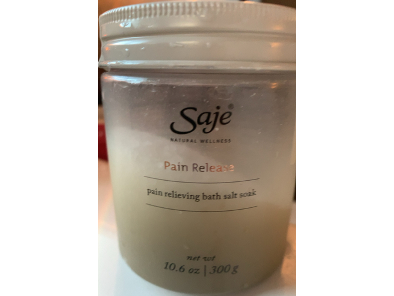 Saje Pain Release Pain Relieving Bath Salt Soak, 10.6 oz/300 g
