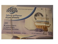 Earth Breeze Fabric Softener Dryer Sheets, Lavender, 120 Counts, Pack Of 2 - thumbnail 2
